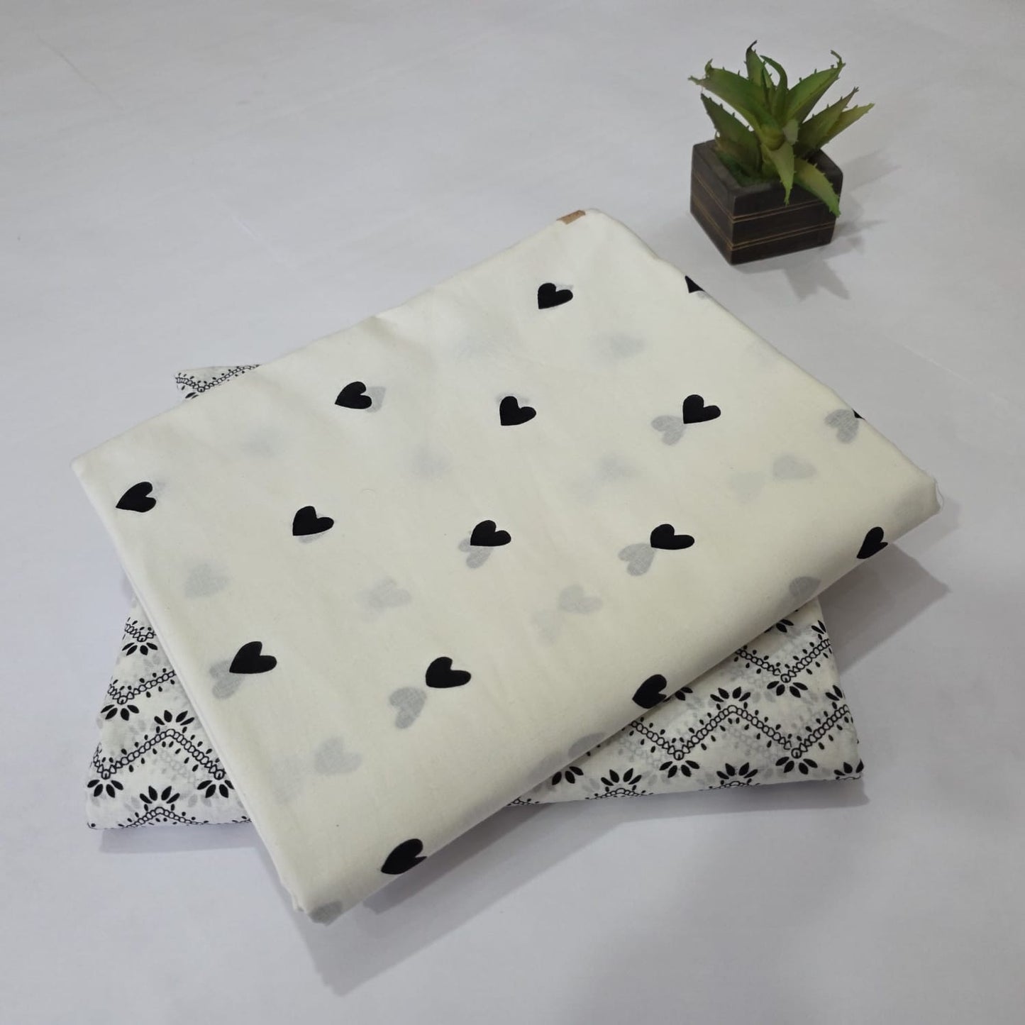 Pure Soft Cotton Handblock Printed 2PC Top-Bottom Suit Set