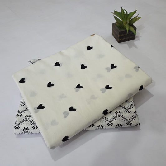 Pure Soft Cotton Handblock Printed 2PC Top-Bottom Suit Set