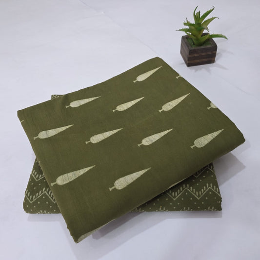 Pure Cotton Handblock Printed 2PC Top-Bottom Suit Set