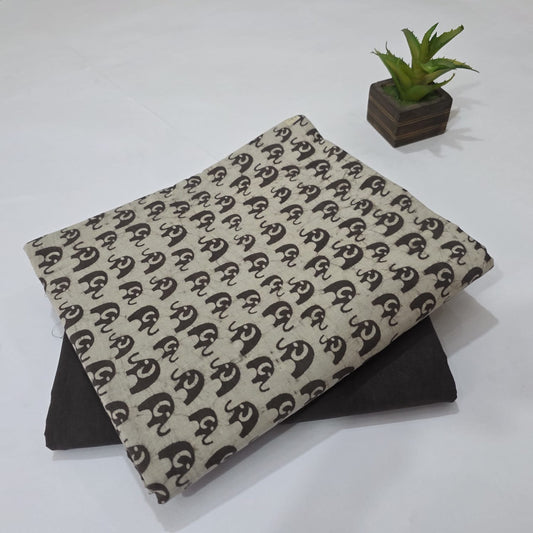 Pure Cotton Handblock Printed 2PC Top-Bottom Suit Set