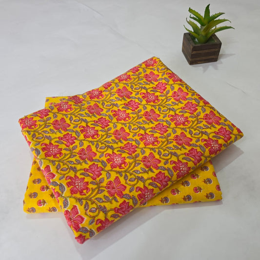 Pure Cotton Handblock Printed 2PC Top-Bottom Suit Set
