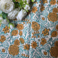 Pure Soft Cotton Handblock Printed Fabric