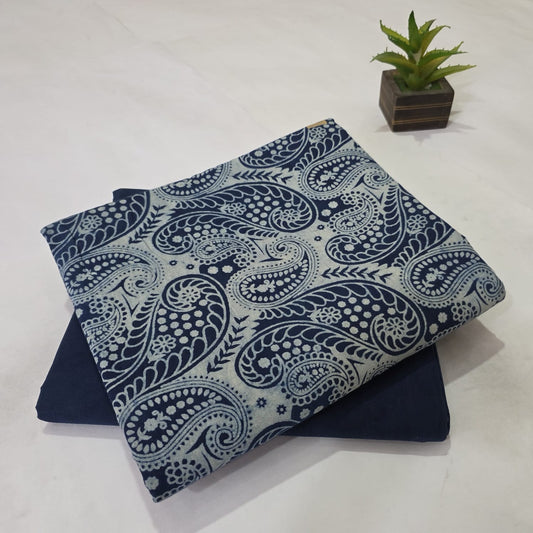 Pure Cotton Handblock Printed 2PC Top-Bottom Set