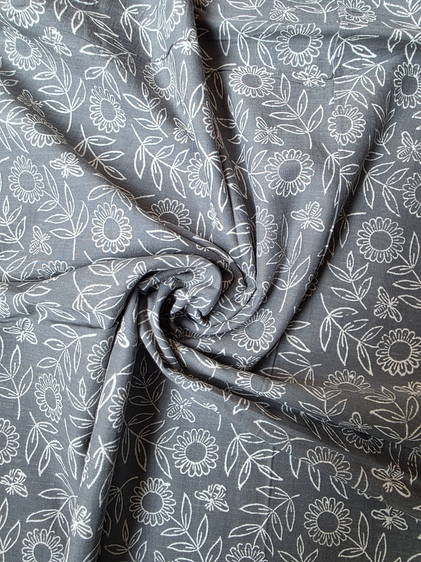 Pure Soft Cotton Handblock Printed Fabric