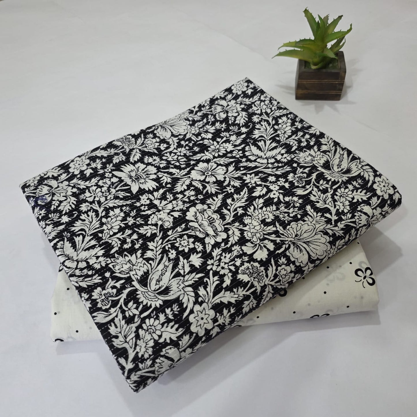 Pure Cotton Handblock Printed 2PC Top-Bottom Suit Set