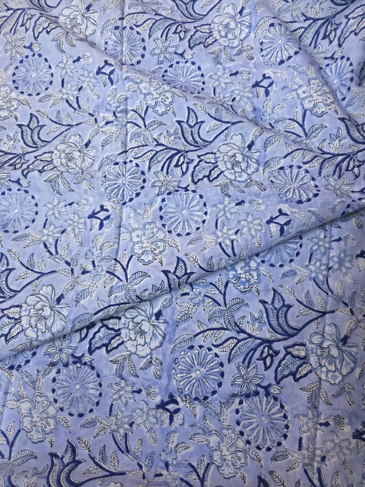 Pure Soft Cotton Handblock Printed Fabric